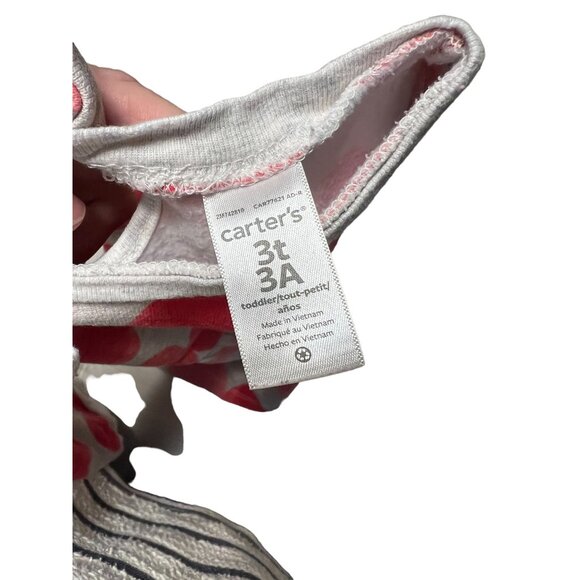 Carter's Heart Dress Girls Size 3T Excellent Very gently used condition No flaws - Picture 3 of 4